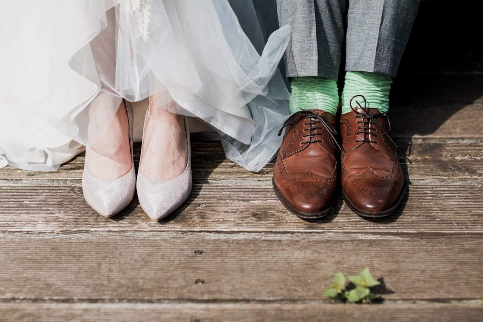 The Bride and Groom's shoes
